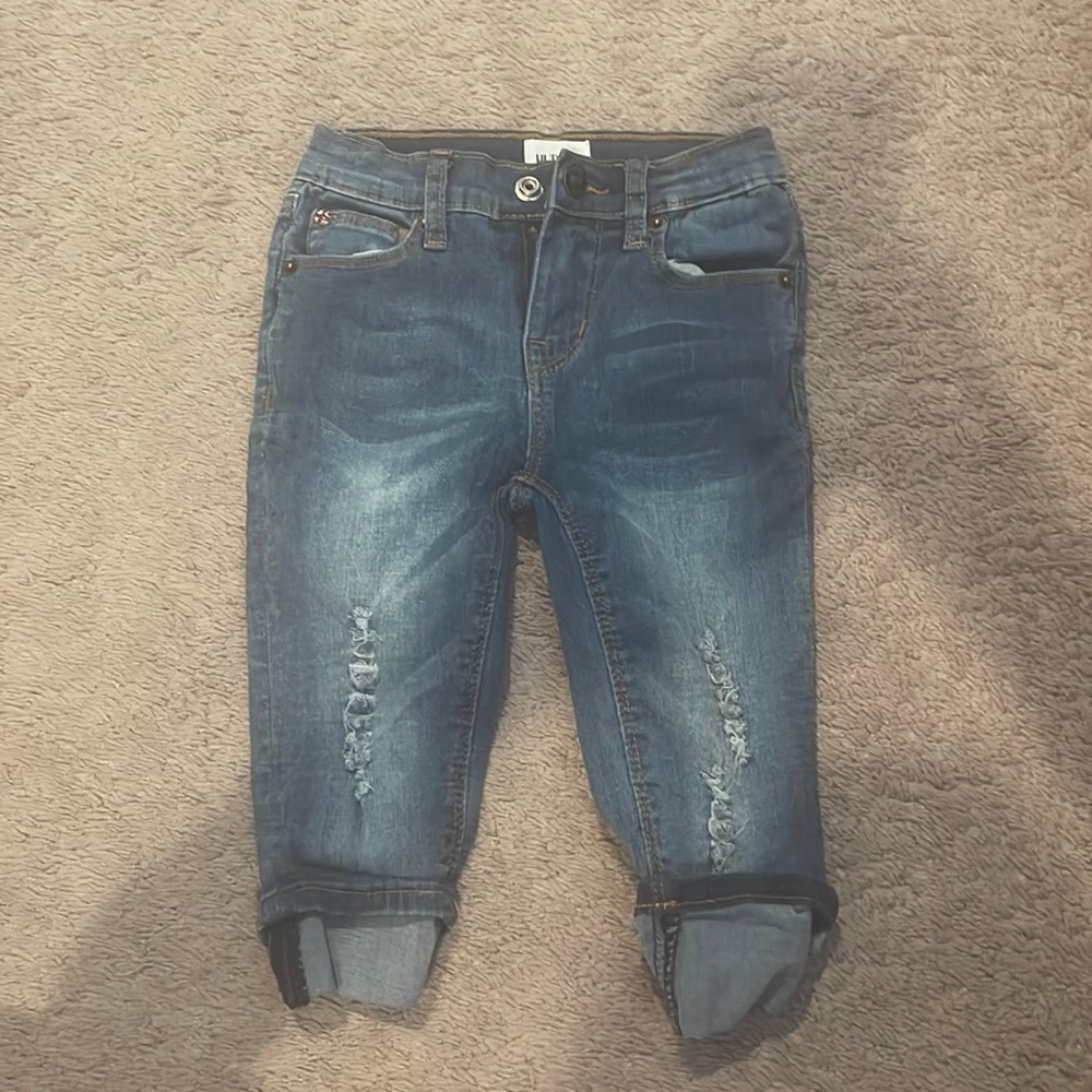 Hudson distressed 3t jeans NWOT